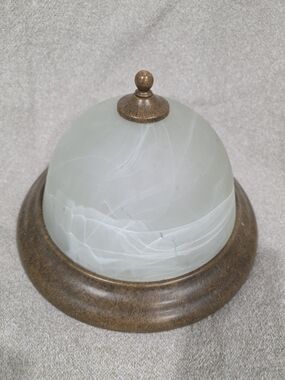 Allen + Roth 2-Light 13in Antique Brown Flush Mount Light